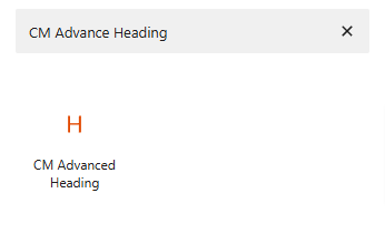 Insert Advance Heading