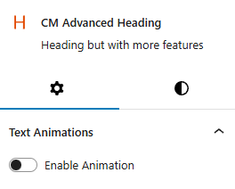 Advance Heading Settings