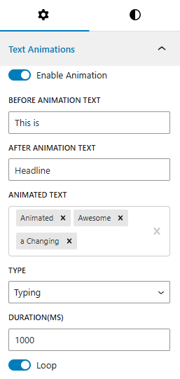 Advance Heading Settings