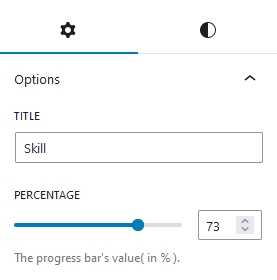 Progress Bar settings 
