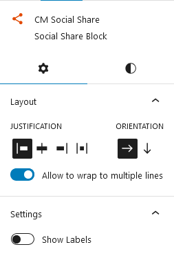 CM Social Share Setting