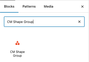 Insert Shape Group